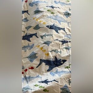 Pottery Barn Kids Shark Bite Twin Fitted Sheet